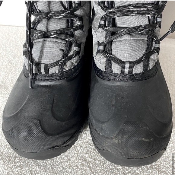 Ice Fields Grey Insulated Mid Calf Winter Boots With said Fur Trim 7 - Picture 12 of 14